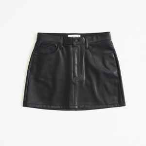 ABERCROMBIE black vegan skirt NWT